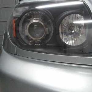 Blacked out headlamp