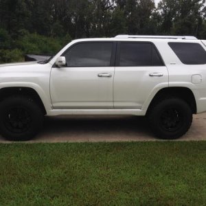 Lift and new wheels installed.