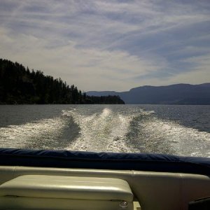 out on the lake!