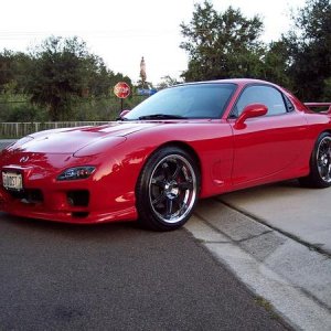 Mazda RX 7 red concept