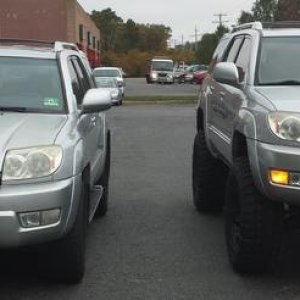 side by side with my wifes 03