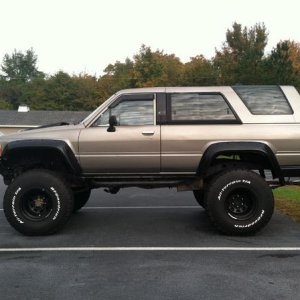 Yup... body lift... Ill take it off one day when I can afford all suspension... it will have to do for now.  Good side shot though...