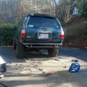 some progress on the rear bumper build