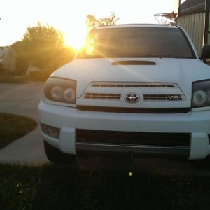 Front in the sunrise