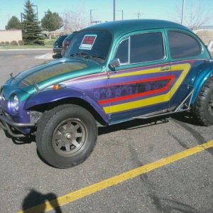1973 Baja Beetle I bought while I was on a trip to Denver. Thought I needed temporary wheels while my truck was being fixed.... most horrible drive ba