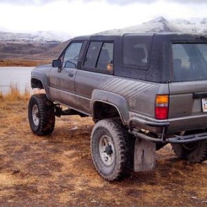 Hunting with the 4runner. Corrine, Utah, Nov 2013
