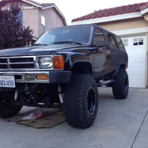 My brothers new lift