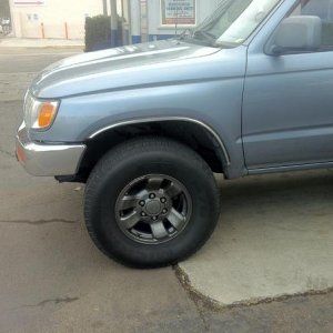 Graphite wheels, front valence delete