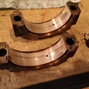 Rod bearings were also at .038 mm. Haynes manual describes this as overlay wiped out.