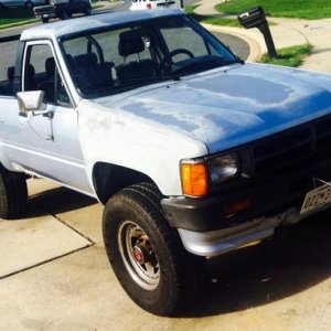 the week i got the truck running and driving, sadly i burnt out the clutch plate and that my next project before body work!