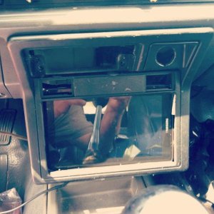 replaced the old radio with a modern day tablet which has a speedometer app that is more reliable than my actual speedometer. still needs touch ups