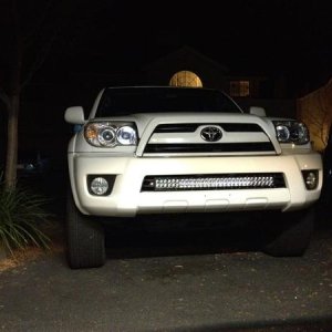 Rigid industries 30" E Series LED light bar. Pre fab and dry fit prior to welding.