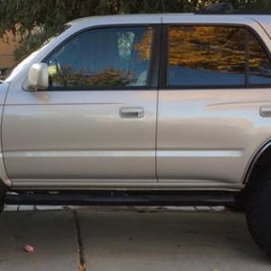 After lift and tire/wheel installation.  16" MB Wheels (D window) and BFG AT 265/75/16