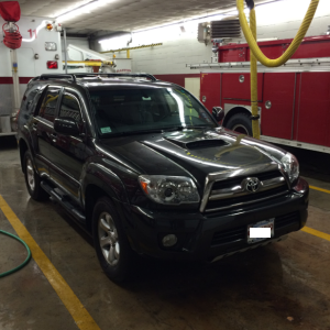 In the fire station!