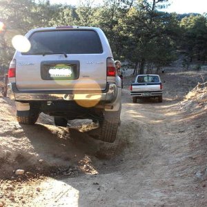 Rear view lifting tire at LHC