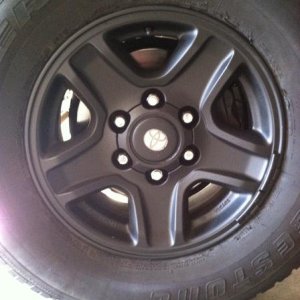 Fresh painted rims