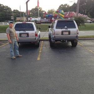 next to stock 4runner
