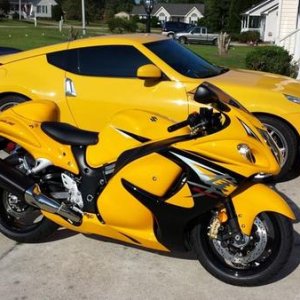 my Z i traded for the 4runner and my 13gsxr 1300r limited