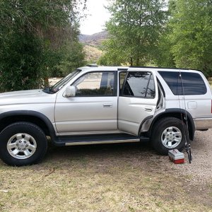 fishing with the car stock