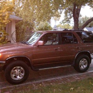 1999 Toyota 4Runner - 5-Speed Manual tied to a 3.4L V6.  Recently added a K&N Cold Air Intake.  Purchased in November with 225k miles.