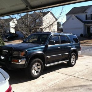 Got he's first bath today!! (:
Think I'll name him Roger the 4runner lol