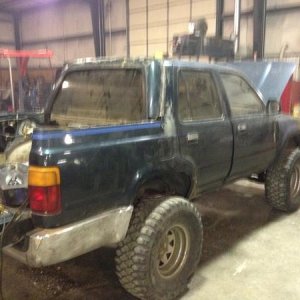She almost done with body work just little nicknacks left to do but she back on the road