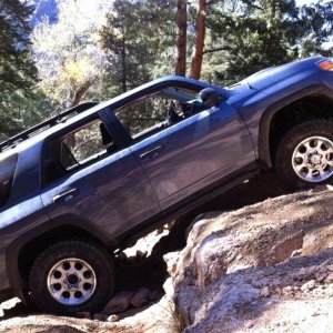 Lost a center cap and a skid plate this trip