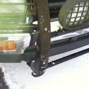 My brush guard saved our lives. It took majority of the impact