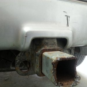 Hitch where it was attached