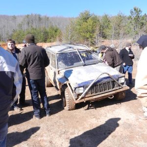 This Jeep was not so lucky