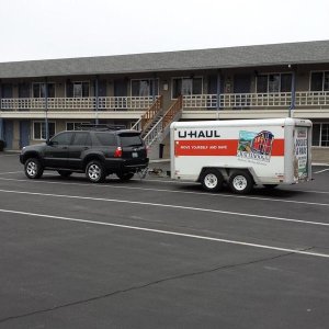 During the drive to california. FJ springs under a serious load