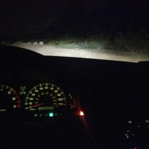 Low beams on and my led plate.