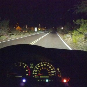 High beams and LED Plate