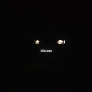 front view of lights with ultra low exposure led plate cover off