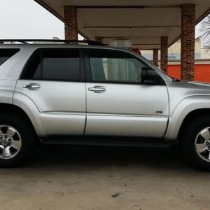 Before; stock wheels, 265-65-17 Dunlop HT tires