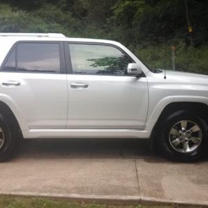 Before tinting front windows.