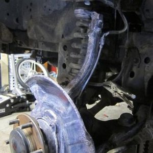 I put some rust inhibitor paint prep stuff all over. And painted everything I could that was getting rusty hoping that it would prevent the rust from 