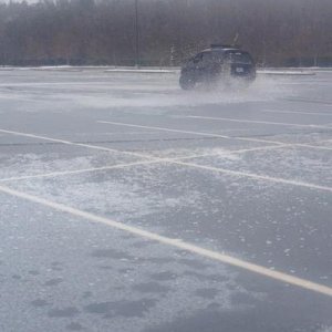 Goofing off in the kohl's parking lot