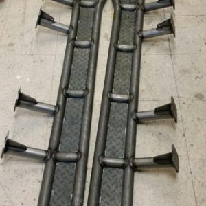 Added some diamond plate to my savage off-road rock sliders.