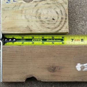 I ended up cutting a longer (9-1/4) piece to fit better for the right side