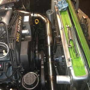 custom stainless steel exhaust crossover