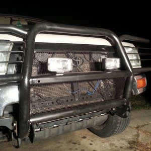 close up new grill