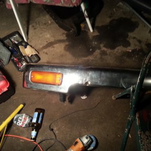 cutting crome bumper