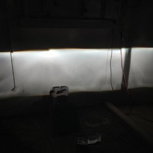 the cutoff color gets more vibrant from a farther distance.