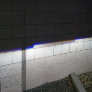 Notice how the beams are aligned and level.