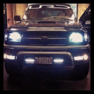 Tinted my headlights with the URD logo on er