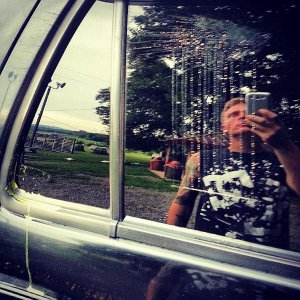 Some punks shot my truck at paintball >.<