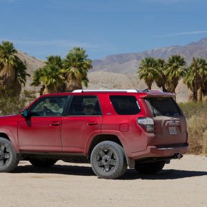Posing in front of 17 Palms Oasis.