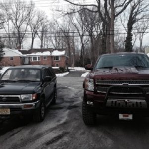 My buddys Silverado. Black Widow Edition