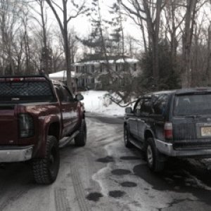 My buddys Silverado. Black Widow Edition
